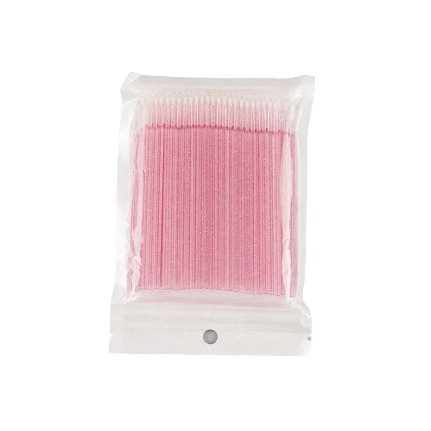 Pink glitter micro pore brushes