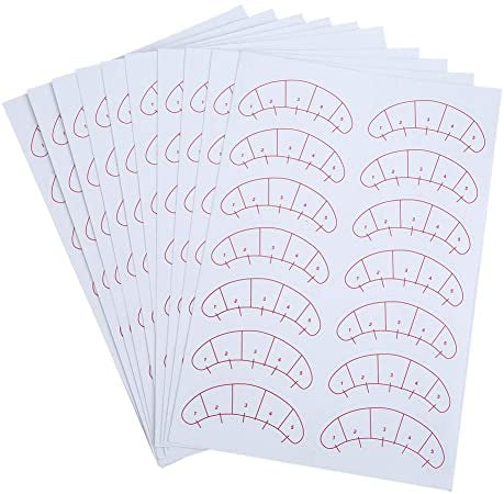 Lash map stickers