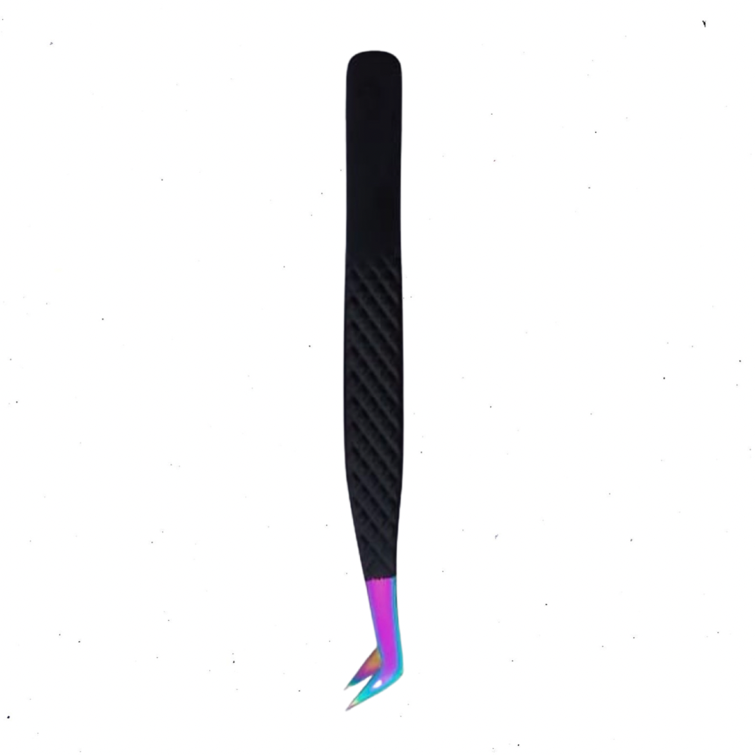Matt black volume boot tweezer