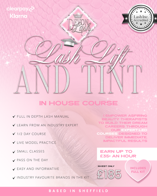 Lash lift and tint course