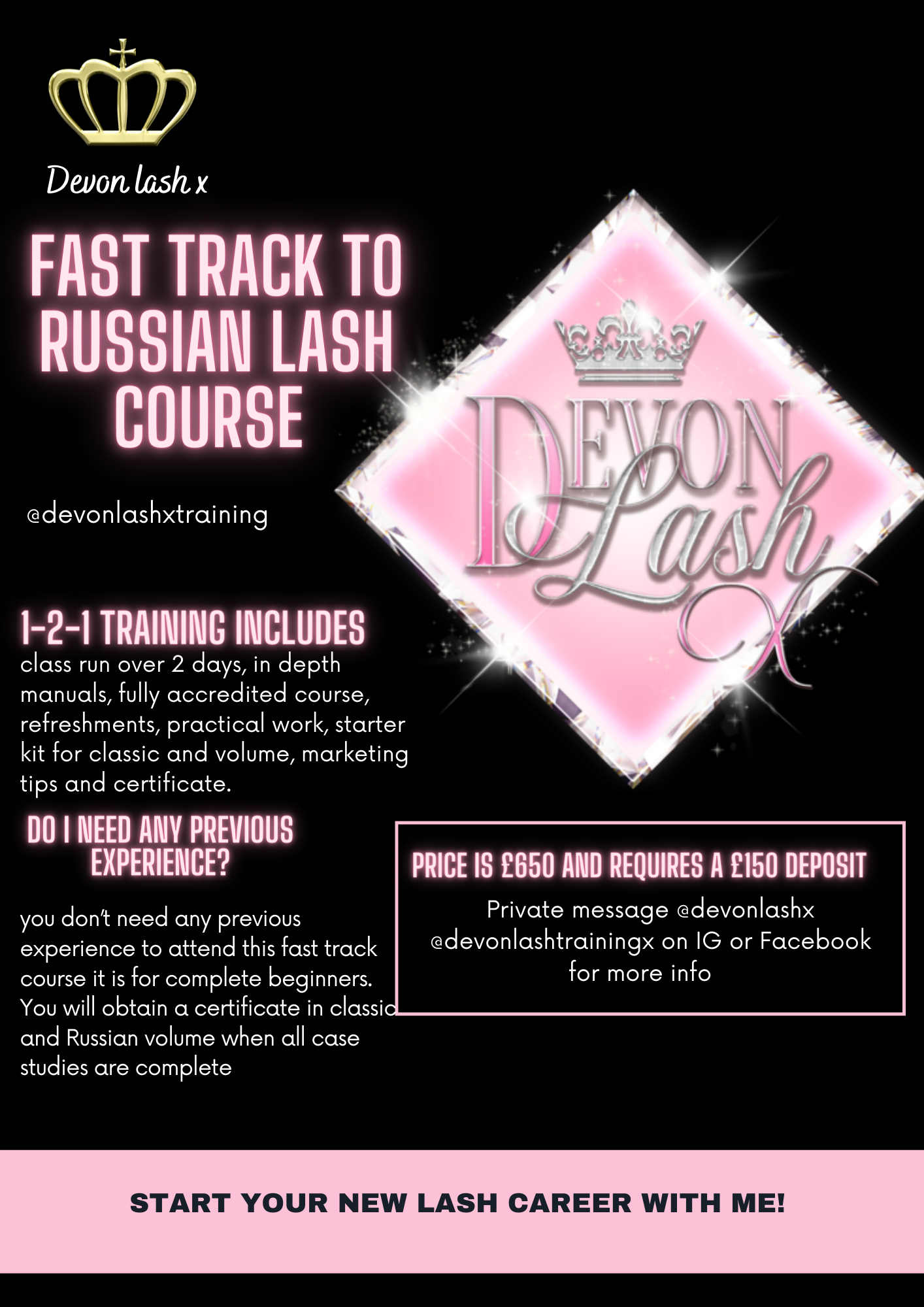 Fast track to Russian lash course 1-2-1