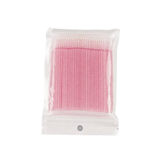 Pink glitter micro pore brushes