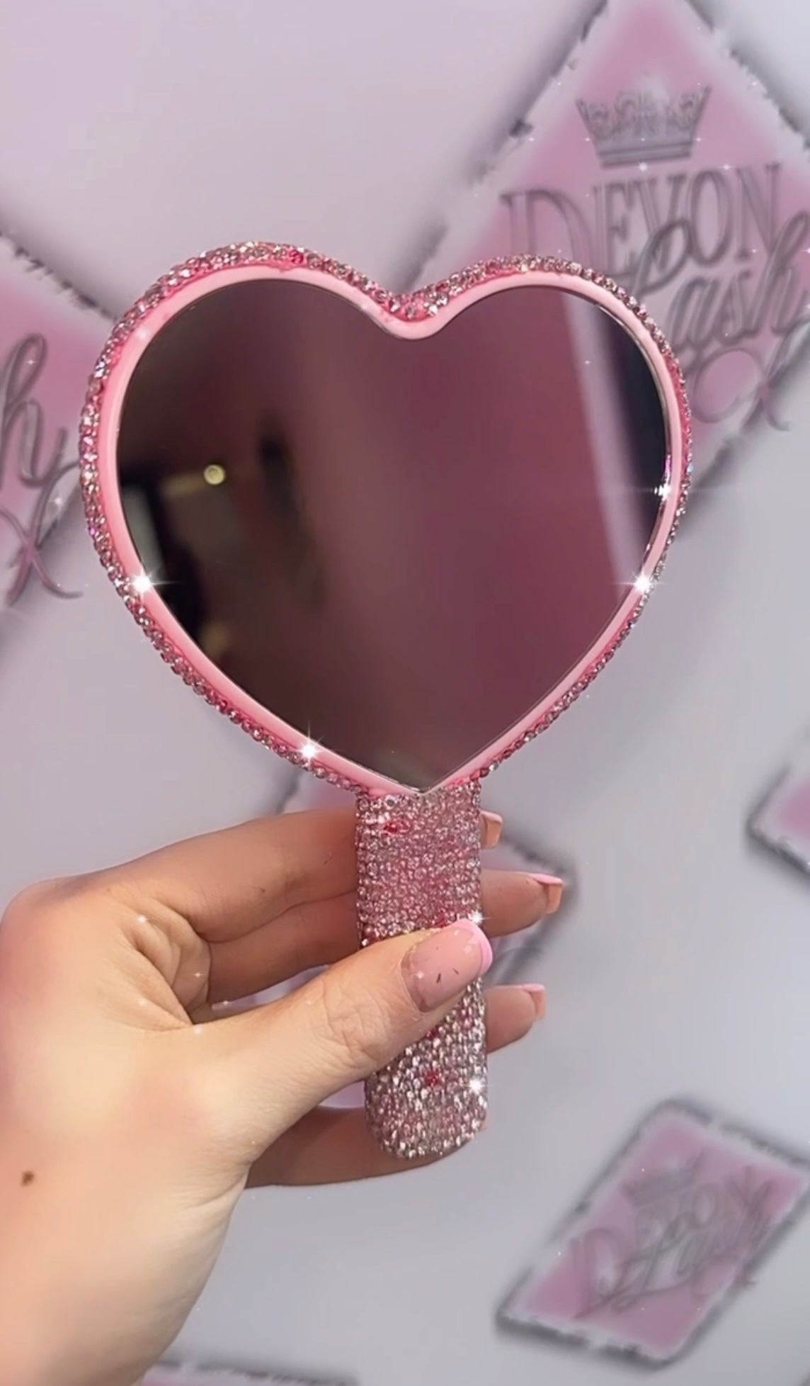 Sparkly princess mirror